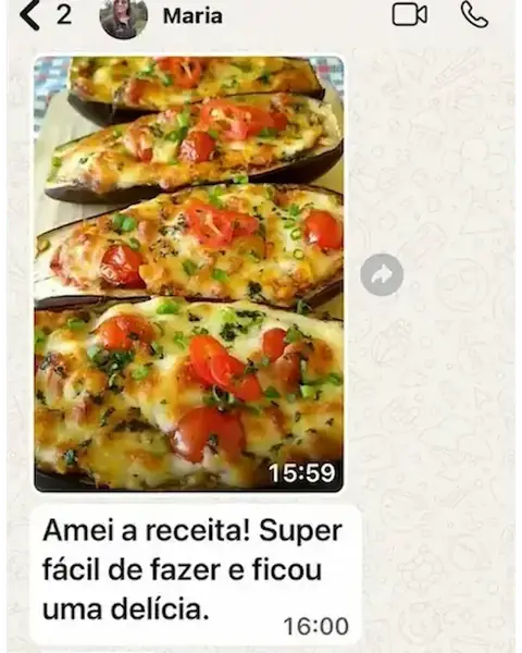 Depoimento de cliente 2 no WhatsApp